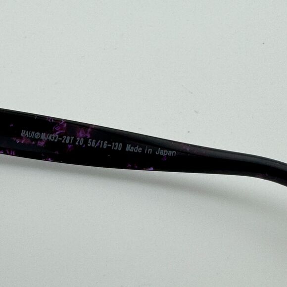 Maui‎ Jim KOKI BEACH MJ433-28T 56-16-130 Purple/Black Sunglasses Frame H12898 main image 4